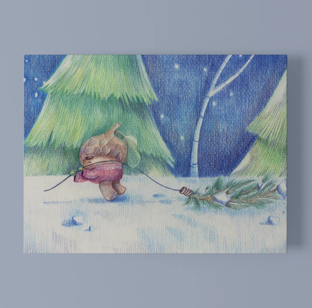 Ace with a fir tree
